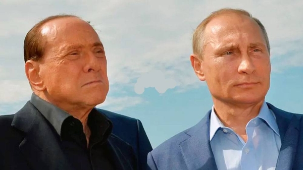 Russian President Vladimir Putin, right, and former Italian Prime Minister Silvio Berlusconi in this file photo.