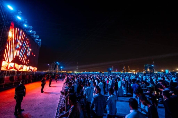 Thousands of visitors attended the opening ceremony. (@Riyadhseason) Thousands of visitors attended the opening ceremony. 