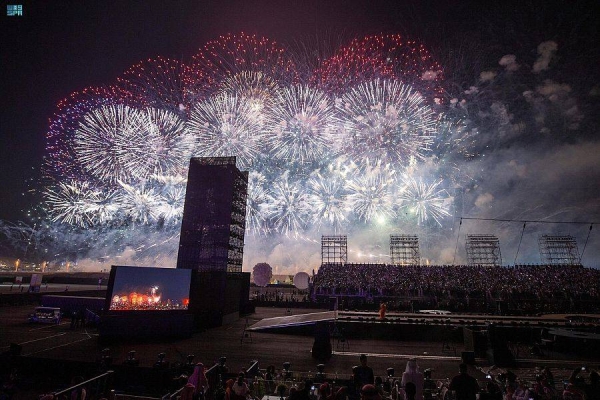 The General Entertainment Authority (GEA) said that the Riyadh Season had set a new Guinness record, achieving the most remote operated multirotors/drones launching fireworks simultaneously.