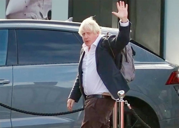 Britain's former Prime Minister Boris Johnson