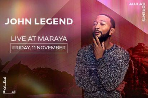 The official page of AlUla Moments revealed the concert of Legend through a statement on Instagram.
