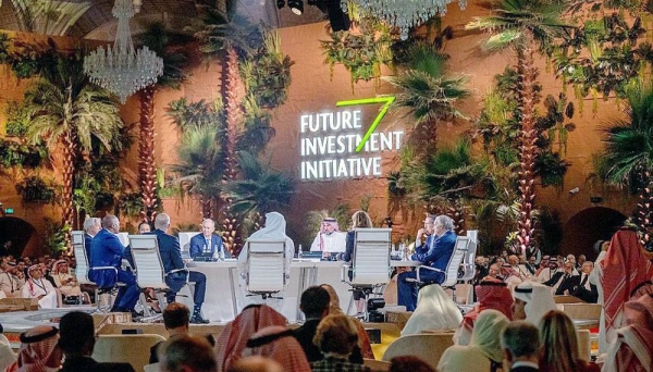 PIF Governor Yasir Al-Rumayyan participates in the 6th edition of the three-day Future Investment Initiative (FII) kicked off Tuesday at the King Abdul Aziz International Conference Center in Riyadh.