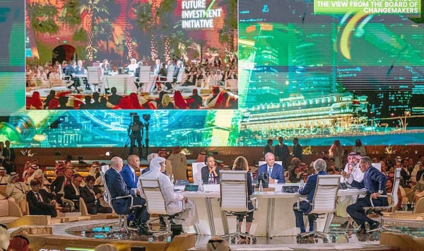 PIF Governor Yasir Al-Rumayyan participates in the 6th edition of the three-day Future Investment Initiative (FII) kicked off Tuesday at the King Abdul Aziz International Conference Center in Riyadh.