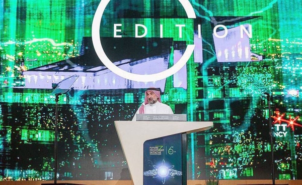 Governor of the Public Investment Fund and Chairman of the Board of FII Yasser Bin Othman Al-Rumayyan soeaks ata FII session and highlights that 1.1 billion people were able to get out of poverty between 1990 and 2015.