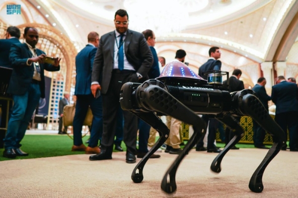 Boston Dynamics introduced SpotMini, its latest robot, an all-electric version of its four-legged spot, which looks a bit like a large dog. (SPA) 