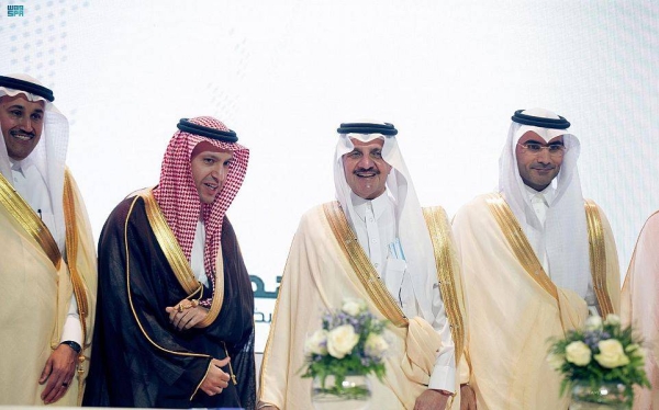 Emir of Eastern Province Prince Saud bin Naif inaugurates the expanded Airport of Hafr Al-Batin governorate in Qaisumah on Sunday.