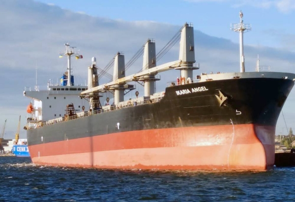 One of the ships, with 40,000 tons of grain bound for Ethiopia under the United Nations aid program, could not leave port on Sunday due to Russia’s “blockage”. — courtesy Twitter