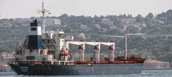 One of the ships, with 40,000 tons of grain bound for Ethiopia under the United Nations aid program, could not leave port on Sunday due to Russia’s “blockage”. — courtesy Twitter