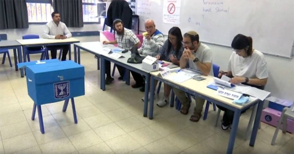 Israelis vote during Israel elections in Jerusalem, Tuesday. — courtesy photo