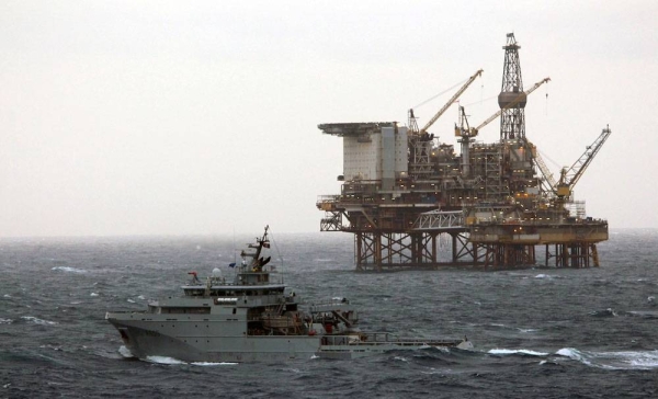 French naval ship ‘Garonne’ at the Oseberg Oil Field in the North Sea earlier this month. Norway and NATO have increased their naval presence in the area. Information sharing and working across the maritime domain is a key priority. — courtesy Twitter