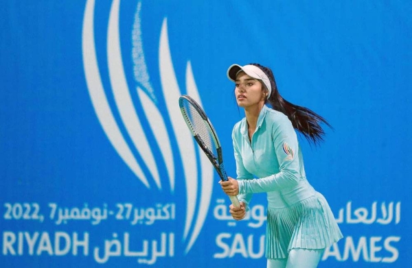 Yara Al-Haqbani, the Saudi female tennis star, has won the gold medal in the women’s tennis competitions, which were held on Thursday in Riyadh as part of the Saudi Games 2022.
