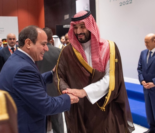 Crown Prince and Prime Minister Mohammed Bin Salman sent a cable of thanks to Egypt President Abdel Fattah El-Sisi, on the occasion of his departure from Sharm El Sheikh after taking part in the second edition of 