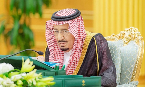 Custodian of the Two Holy Mosques King Salman chairs the Cabinet session on Tuesday afternoon at Al-Yamamah Palace in Riyadh.