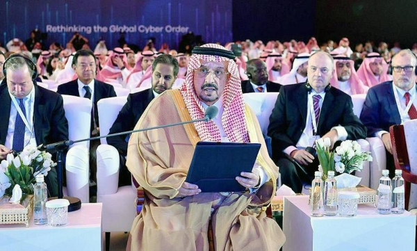 Riyadh Governor Prince Faisal Bin Bandar inaugurated Wednesday morning the 2nd edition of the Global Cybersecurity Forum in Riyadh.