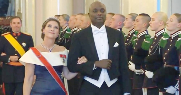 Norway’s Princess Martha Louise and her fiance Durek Verrett.