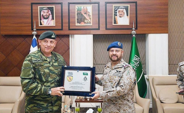 Chief of the General Staff Lt. Gen. Fayyad Bin Hamed Al-Ruwaili received in Riyadh on Wednesday the Chief of Hellenic National Defense General Staff, General Konstantinos Floros.