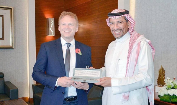 Minister of Industry and Mineral Resources Bandar Bin Ibrahim Al-Khorayef met with the British Secretary of State for Business, Energy and Industrial Strategy Grant Shapps on the sidelines of the Saudi Green Initiative forum in Sharm El-Sheikh, Egypt.