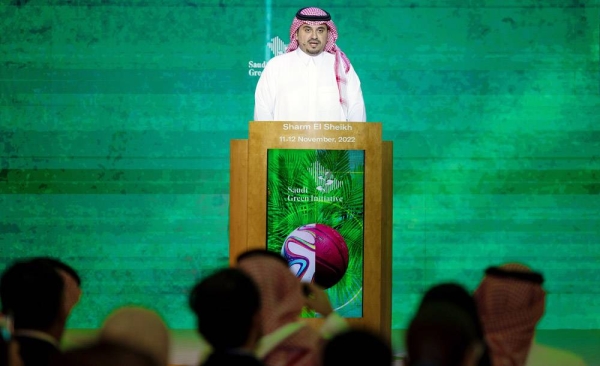 On behalf of Minister of Sports Prince Abdulaziz Bin Turki, president of the Saudi Olympic and Paralympic Committee (SOPC), Prince Fahad Bin Jalawi signed the UNFCCC Sport For Climate Action Framework at the Saudi Green Initiative forum in Sharm El-Sheikh on Saturday.