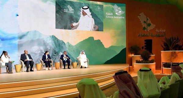 Minister of Energy Prince Abdulaziz Bin Salman in a panel discussion titled “The importance of climate action” at the SGI forum in Sharm El-Sheikh Sunday.