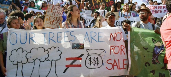 Activists stage massive protest at COP27 in Sharm El-Sheikh demanding leaders to address vital issues related to agriculture, adaptation and climate resilience. — courtesy Laura Quinones