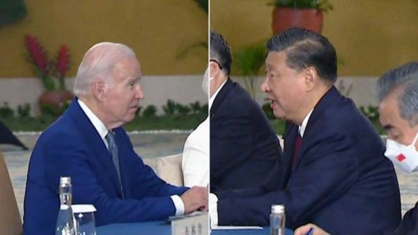 US President Joe Biden and Chinese President Xi Jinping in a face-to-face meeting  at the Group of 20 summit in Bali.