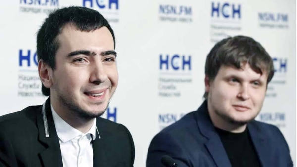 Russian pranksters Vovan (left) and Lexus (right) are known in Russia for targeting Kremlin rivals. — courtesy EPA