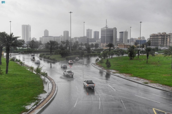 Jeddah received record amount of rainfall on Thursday.