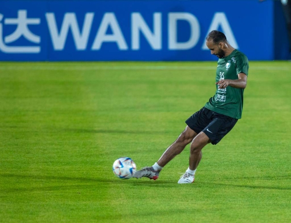 The Green Falcons continued training at their residential camp in Doha on Monday ahead of taking on Mexico Wednesday. 
