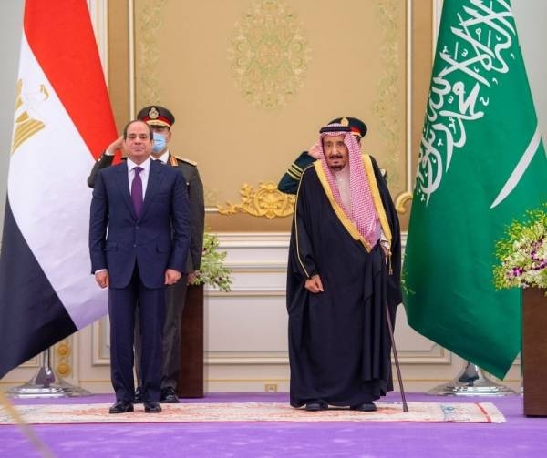 File photo of King Salman and Egypt's President Abdel Fattah El-Sisi