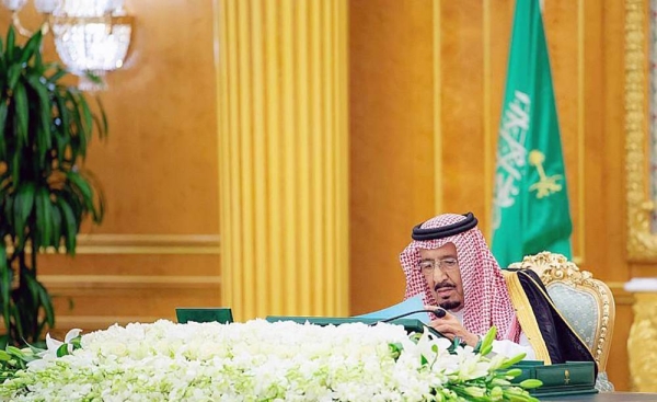 Custodian of the Two Holy Mosques King Salman chaired the Cabinet session at Al-Yamamah Palace in riyadh on Tuesday afternoon.