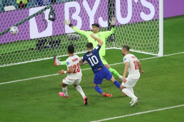 Pulisic scored the only goal of the match in the 38th minute, finishing in the six-yard box. (@FIFAWorldCup) 