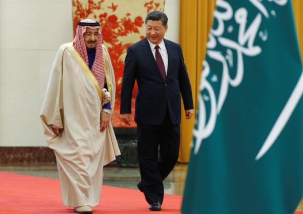 File photo of King Salman and the Chinese President Xi Jinping