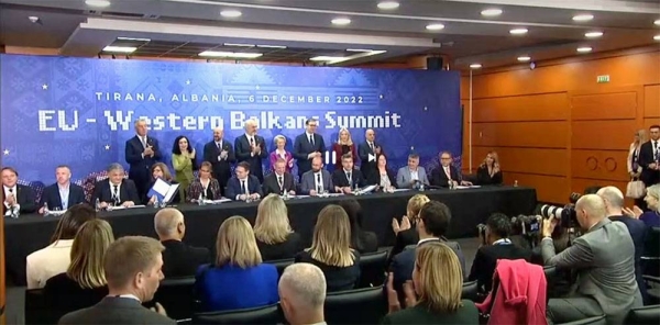 EU leaders and Western Balkans leaders meet in Tirana Tuesday.