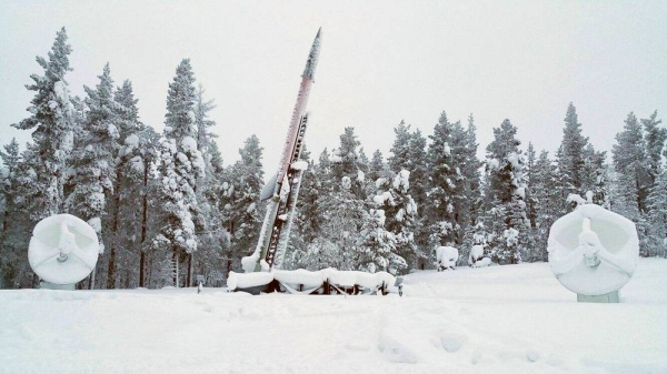 منصة إطلاق صواريخ بعيدة في السويد بغرض إرسال أقمار صناعية إلى المدار