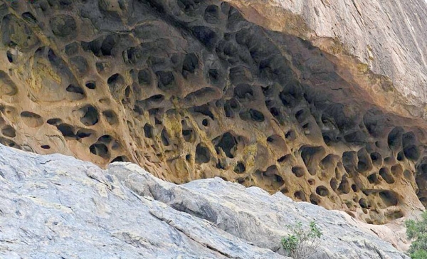 Tanomah Mountains displays natural art paintings that adorn the slopes carved by monsoons and heavy rains thousands of years ago, which formed rare natural inscriptions and sculptures.