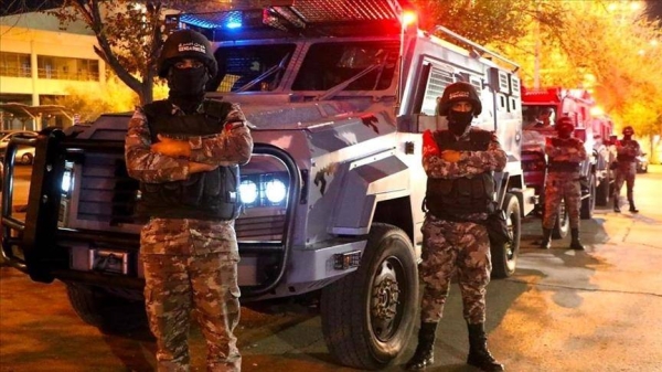 The General Security Directorate said five other officers were injured during the raid to arrest suspects in the death of an officer last week.