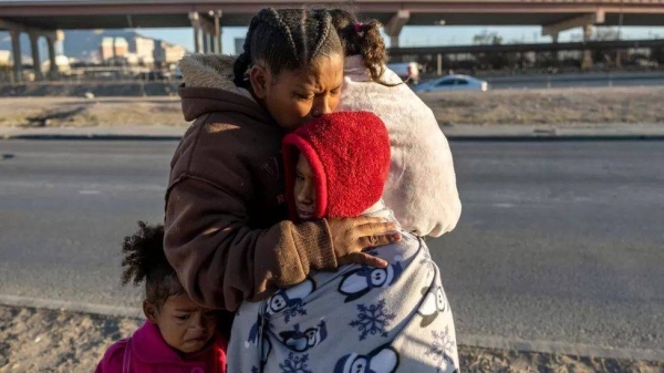 Texas National Guard troops and state police blocked a popular border crossing area on December 20