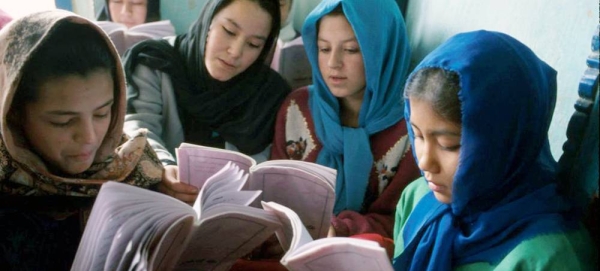 Afghan students perform during graduation at their degree-award ceremony at a university in Herat, Afghanistan. — courtesy UNAMA/Fraidoon Poya