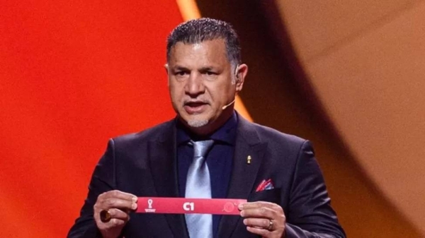 Ali Daei took part in the final draw for the World Cup in Qatar