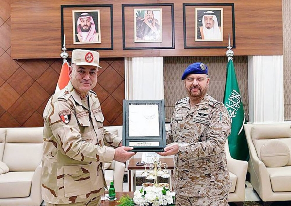 Chief of the General Staff of Saudi Arabia Lt. Gen. Fayyadh Bin Hamed Al-Ruwaili received in Riyadh on Tuesday Chief of Staff of the Armed Forces of Egypt Lt. Gen. Osama Askar.