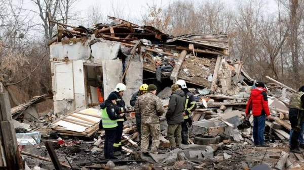 This unexploded missile struck a house in the western city of Ivano-Frankivsk, according to presidential official Kyrylo Tymoshenko