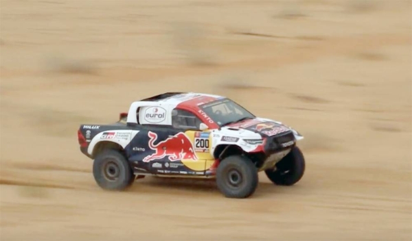 Team Audi Sport Audi driven by Carlos Sainz Sr, Lucas Cruz in Dakar 2023.