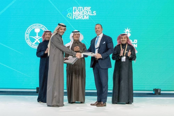 The PIF and Ma’aden on Wednesday announced during the opening of the Future Minerals Forum the signing of a joint venture agreement to establish a new company to invest in mining assets globally.