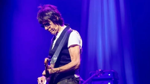 Jeff Beck performing at Montreux Jazz Festival in Switzerland in 2022