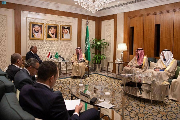 Saudi FM holds consultative meetings with Egyptian counterpart