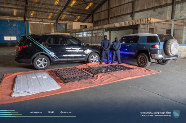 ZATCA thwarted an attempt to smuggle more than 81 kilograms of narcotic hashish hidden inside a vehicle coming to Saudi Arabia through Al-Wadiah port.
