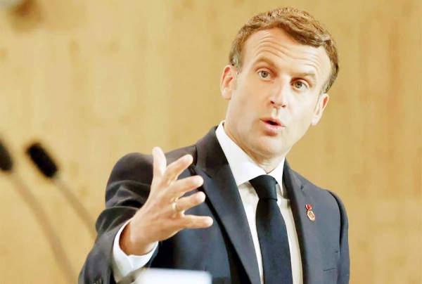 French President Emmanuel Macron seen in this file photo.