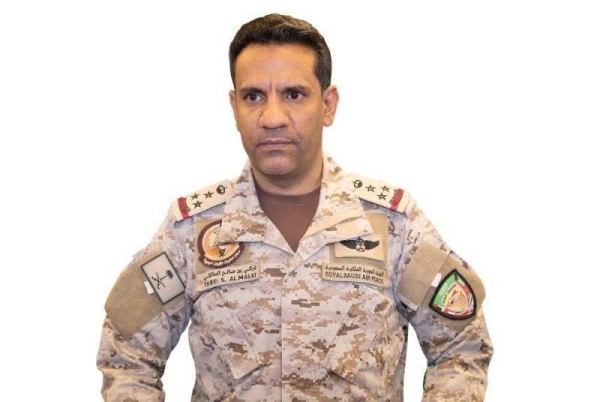 Brig. Gen. Turki Al-Maliki, spokesman of the Arab Coalition Forces, rejects the Houthi militia’s allegations on Sunday.