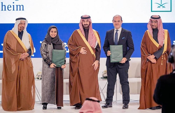 In the presence of Minister of Investment Eng. Khalid Bin Abdulaziz Al-Falih, the Ministry of Investment signed two memorandums of understanding with Boehringer Ingelheim Company and Saudi Novo Nordisk Trading Company and KAUST at Riyadh Global Medical Biotechnology Summit 2023.