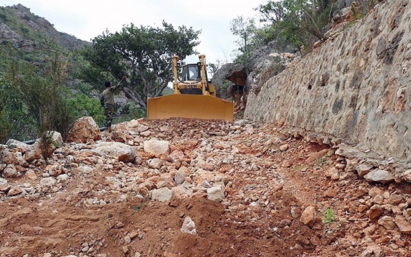 SPDRY reopened the recently damaged “Ayaft” road in Socotra Governorate using heavy equipment in coordination with the local authority in Socotra.